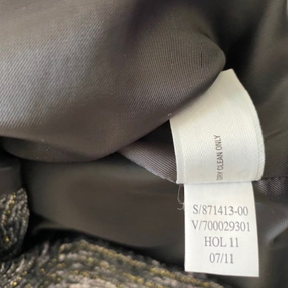 Gap Ladies Jacket size L Black Gray with White Lined Zipper closure 2 pockets - Picture 5 of 13